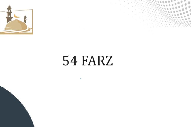 54 Farz Nelerdir?